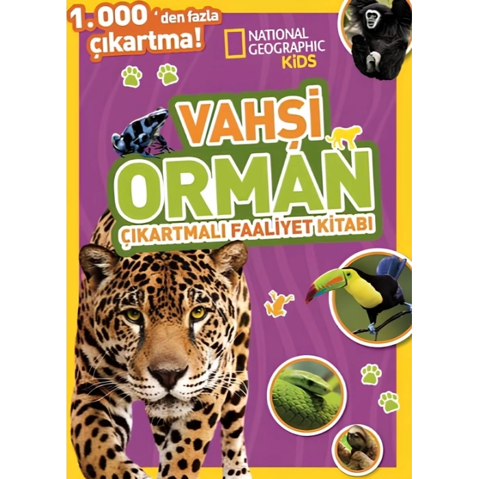 Nessiworld National Geographic Kids Vahşi Orman Çıkartmalı Faaliyet Kitabı