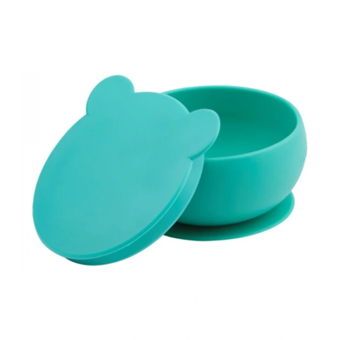 Nessiworld OiOi Blw I Silikon Beslenme Seti 3Lü (Kaseli) Aqua Green