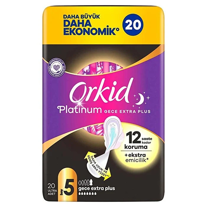 Nessiworld Orkid Ultra Platinum Gece Ekstre Plus Ped 20Li