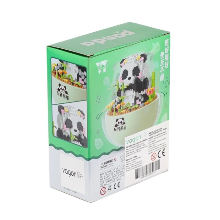Nessiworld  P1274 Panlos Panda Blok Seti 510 Parça -Vagon life