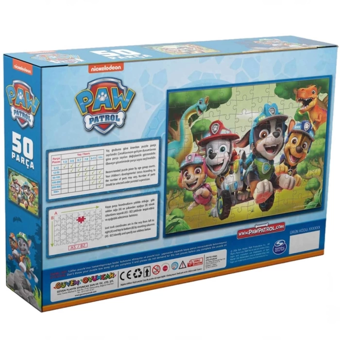 NessiWorld Paw Patrol 50 Parça Puzzle