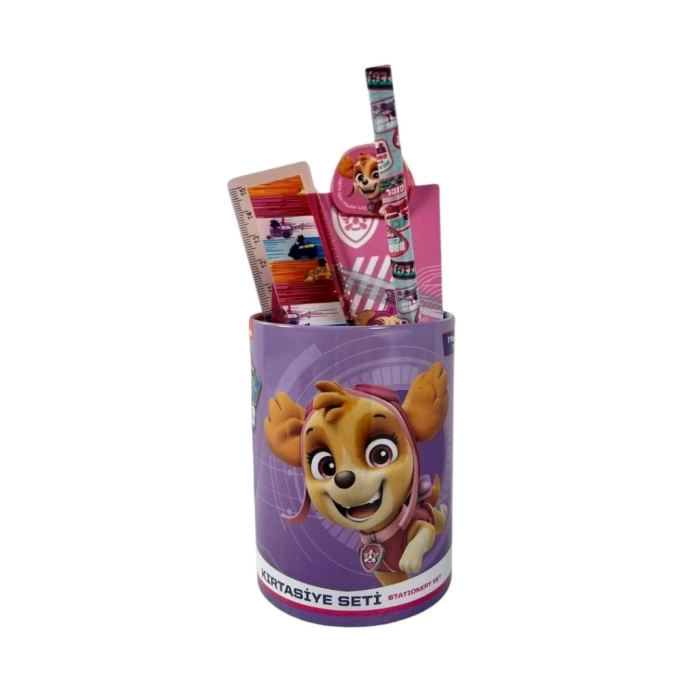 Nessiworld  Paw Patrol Metal Kalemlikli 7 Parça Kırtasiye Seti