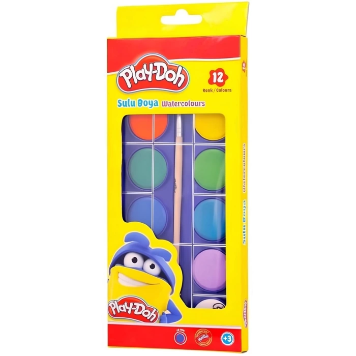 NessiWorld Play-Doh Sulu Boya 28 MM Büyük Boy 12 Renk