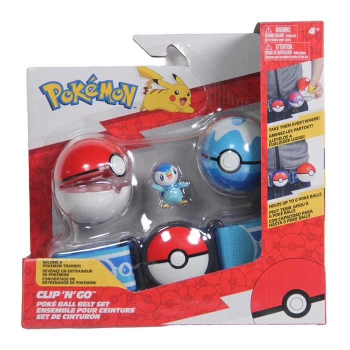 Nessiworld Pokemon Clip N Go Pokeball Kemer ve Figür Seti 95283-U