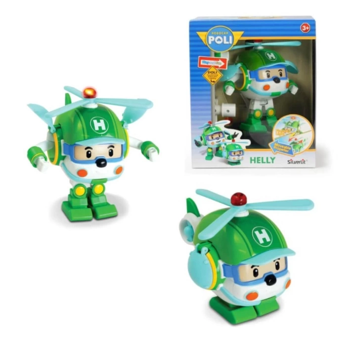 Nessiworld POLI 83096 Robocar Poli Işıklı Dönüşen Figür Helly -Necotoys