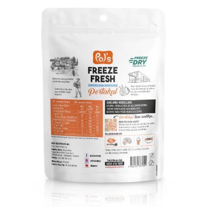 Nessiworld  Pol’s Freeze Fresh Dondurularak Kurutulmuş Portakal 20g