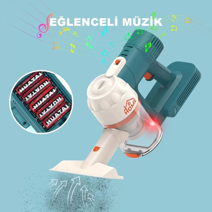 Nessiworld Pretend Play Kablosuz Oyuncak Elektrik Süpürgesi