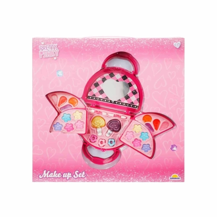 Nessiworld Pretty Pinky 3 Katlı Pembe Çantalı Makyaj Seti