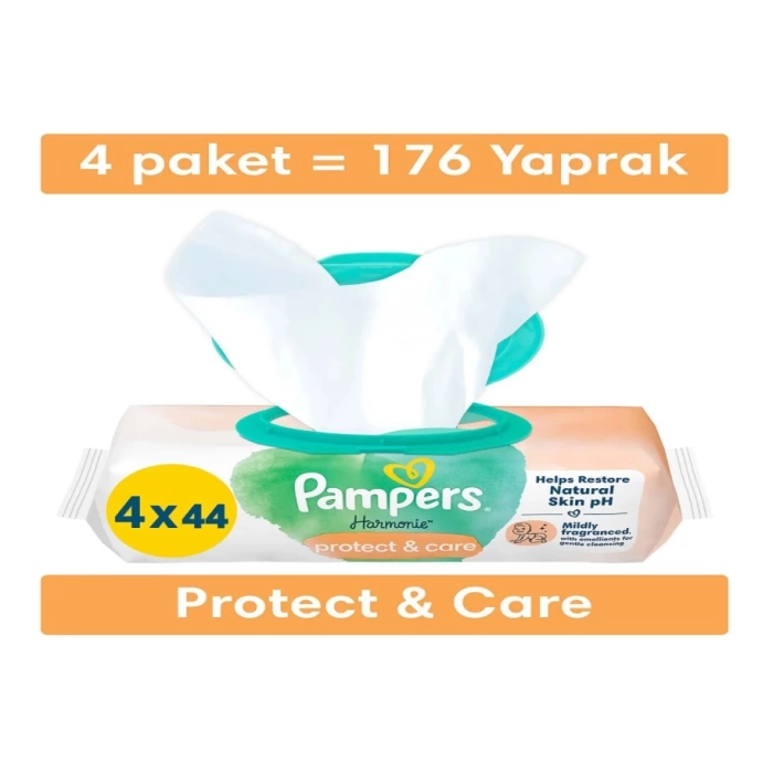 Nessiworld Prima Protect & Care Islak Havlu Mendil 4Lü 176 Yaprak