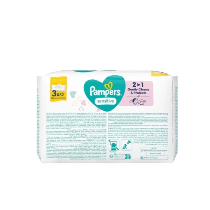 Nessiworld Prima Sensitive Islak Havlu Mendil 3Lü 156 Yaprak