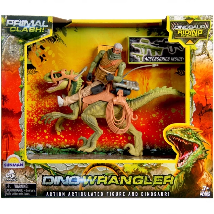 Nessiworld Primal Clash Dino Wrangler Dinozor Binici Macera Seti