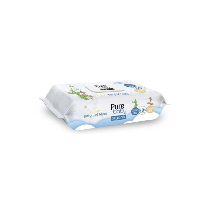 Nessiworld  Pure Baby Organic Yenidoğan Islak Havlu Mendil 70 Yaprak