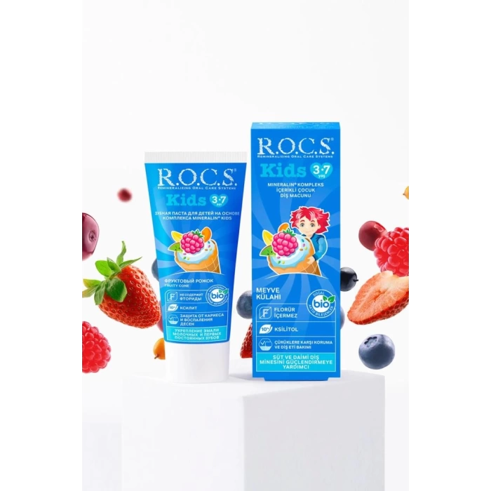 Nessiworld  R.O.C.S.Kids Diş Macunu 3-7 Yaş 35 ml Meyve Külahı