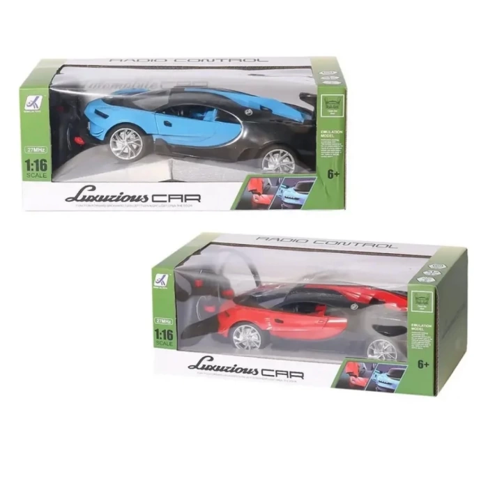 Nessiworld Şarjlı Uzaktan Kumandalı Mavi Bugatti 1:16