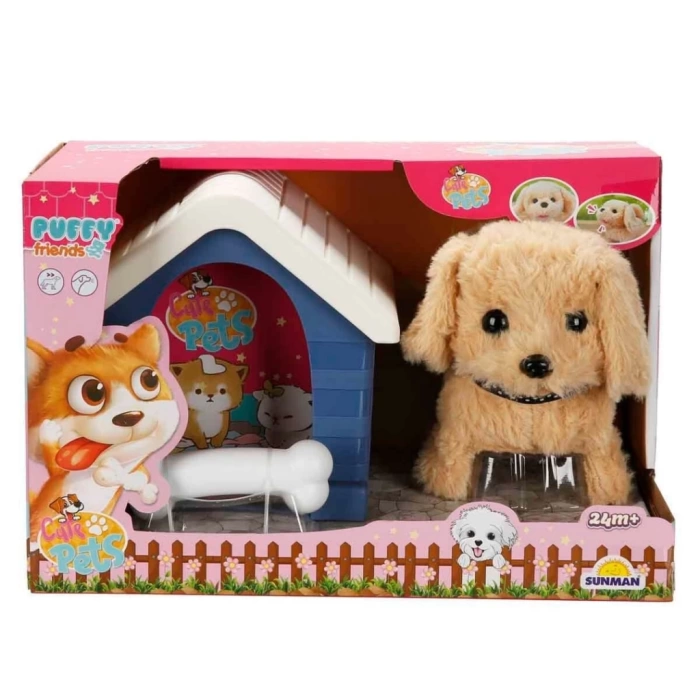 Nessiworld Sesli ve Hareketli Kulübeli Sevimli Peluş Köpek