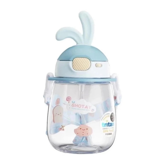 Nessiworld Shotay Kulaklı Tritan Pipetli Askılı Matara 600 ml