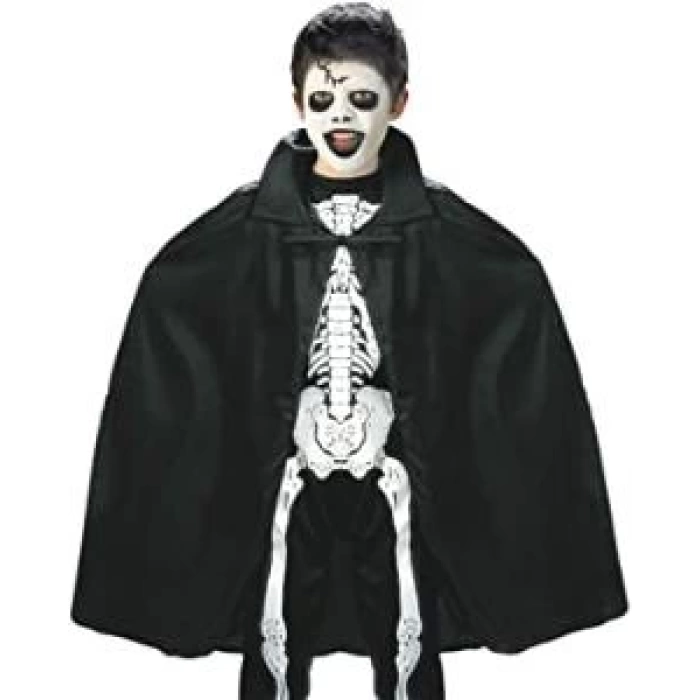 NessiWorld Siyah Renk Yakalı Halloween Pelerini 90 cm