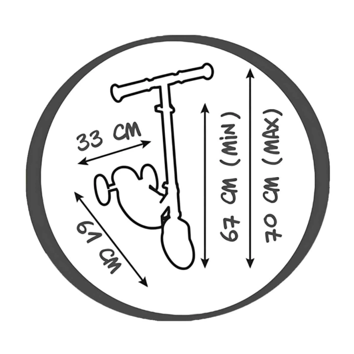 Nessiworld Smoby Ahşap 3W Katlanabilir Scooter 7600750908