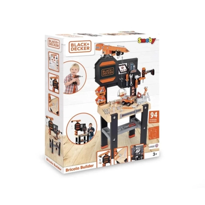 Nessiworld Smoby Black & Decker Vinçli Çalışma Tezgahı 360731