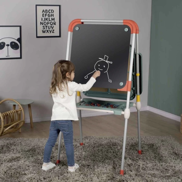 Nessiworld  Smoby Metal Ayaklı Çift Taraflı Manyetik Yazı Tahtası 7600410207