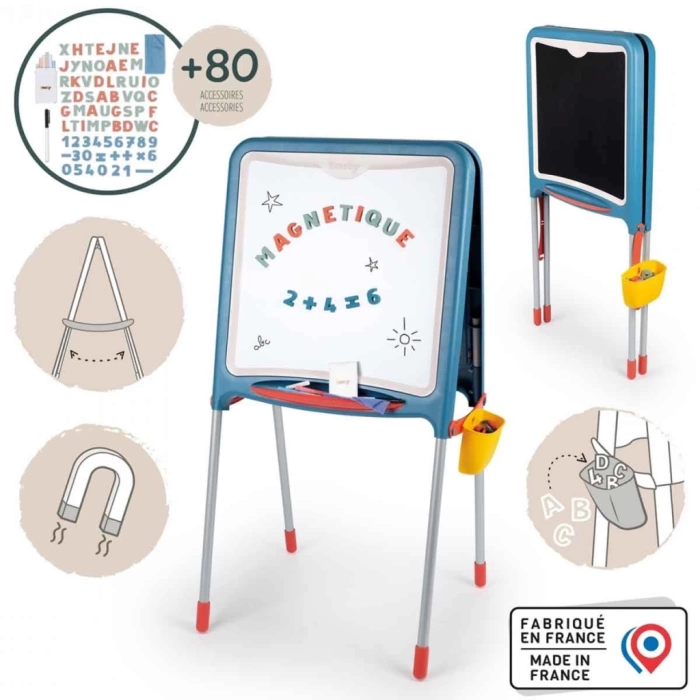 Nessiworld Smoby Metal Ayaklı Çift Taraflı Manyetik Yazı Tahtası 7600410308