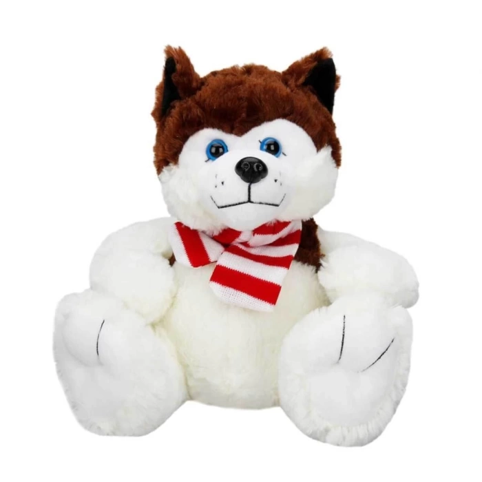 Nessiworld Sunman Oturan Husky Atkılı Peluş Köpek 30 cm