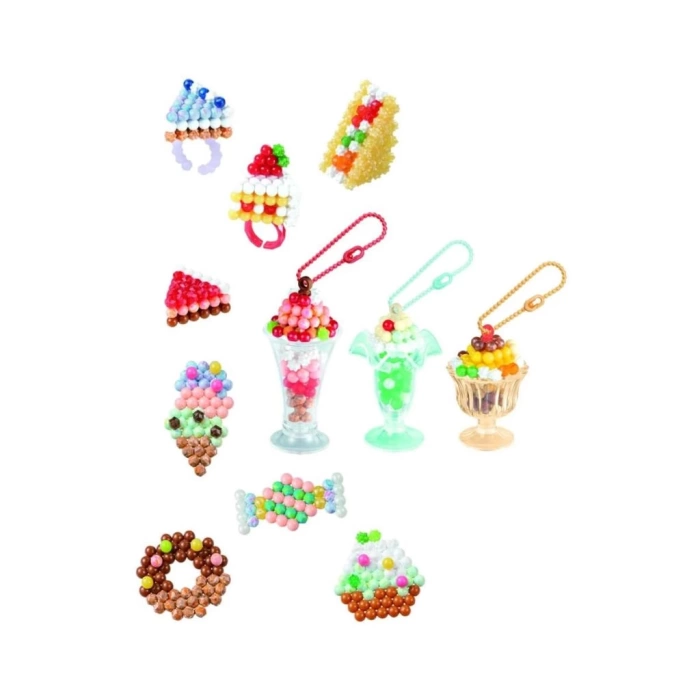 Nessiworld  35090 AquaBeads Dondurma ve Tatlı Aksesuar Kiti - 700 parça +4 yaş