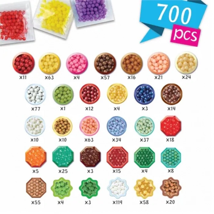 Nessiworld  35090 AquaBeads Dondurma ve Tatlı Aksesuar Kiti - 700 parça +4 yaş