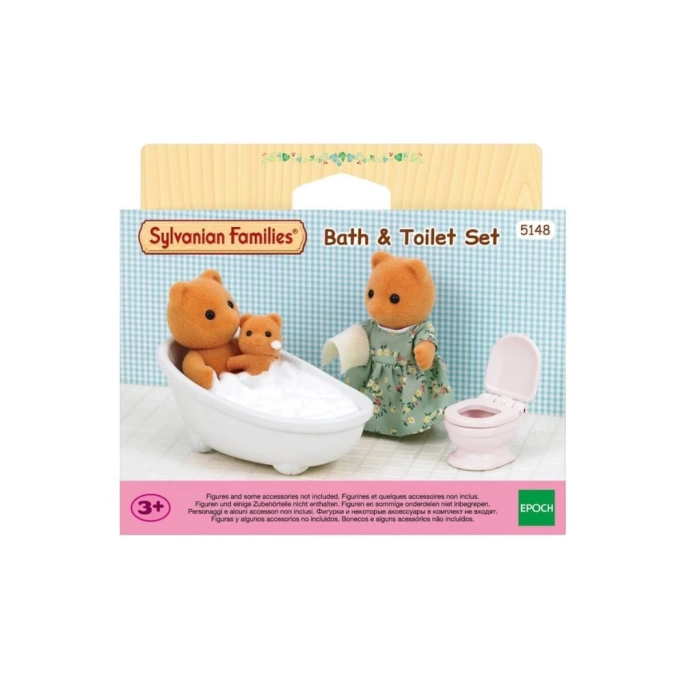 Nessiworld  5148 Sylvanian Families Banyo ve Tuvalet Seti (figürler dahil değildir) +3 yaş
