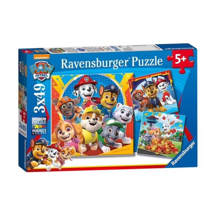 Nessiworld  50482 Paw Patrol 3x49 parça Ravensburger Puzzle