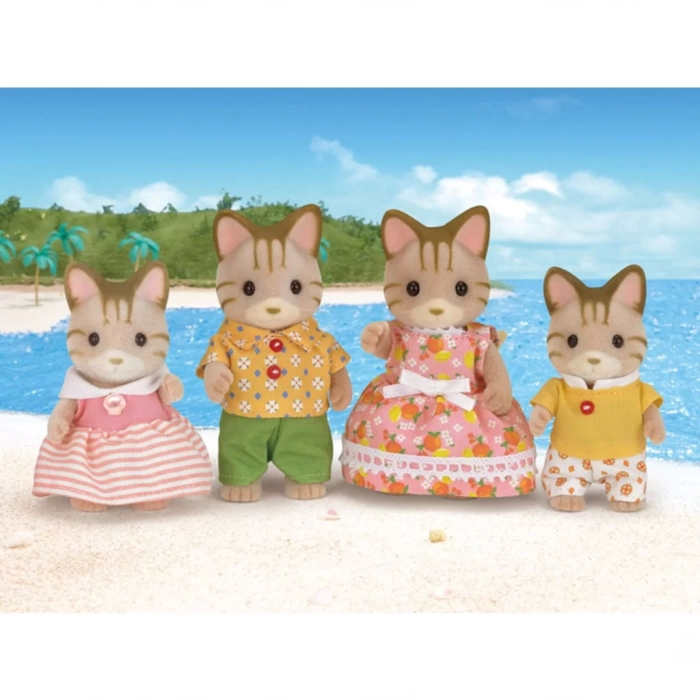 Nessiworld  Sylvanian Families Çizgili Kedi Ailesi 5180