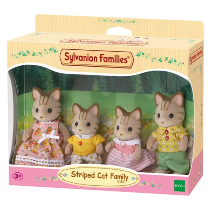 Nessiworld  Sylvanian Families Çizgili Kedi Ailesi 5180