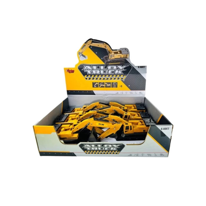 Nessiworld SZT-8891  Sürtmeli  Metal İnşaat Aracı 1 55 Ekskavatör