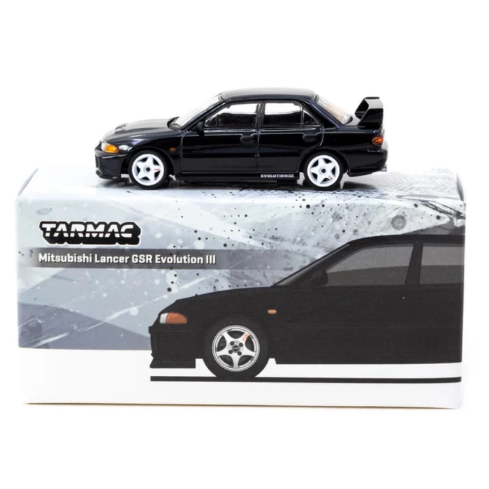 Nessiworld Tarmac Works 1/64 Mitsubishi Lancer GSR Evolution III Black