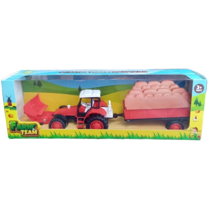 Nessiworld Toysan Sürtmeli Remorklu Traktör TOY-48