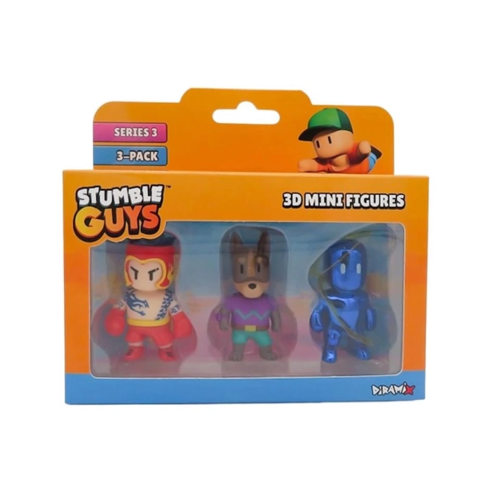 Nessiworld  TUY23000 Stumble Guys 3lü Mini Figür