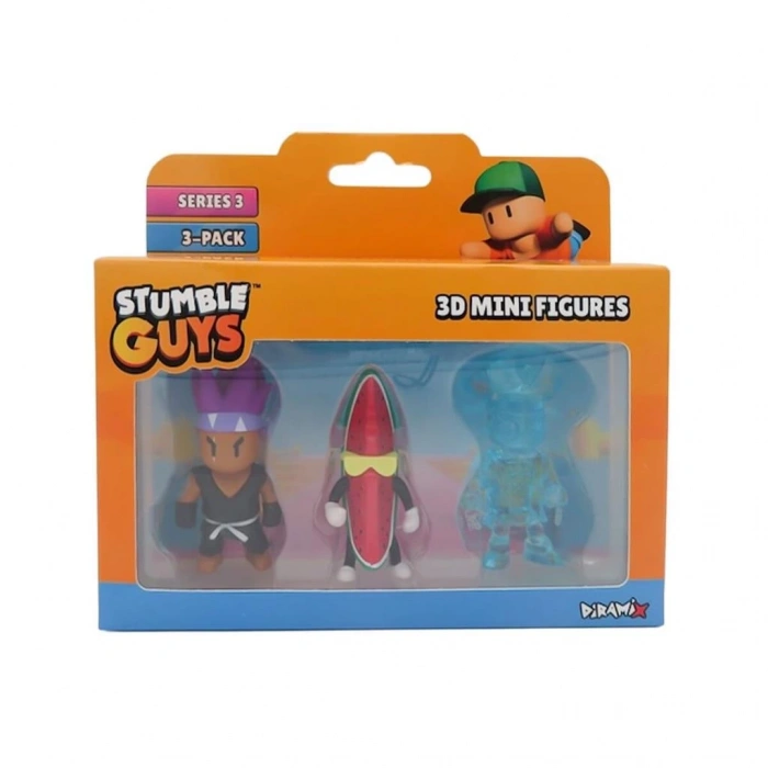 Nessiworld  TUY23000 Stumble Guys 3lü Mini Figür