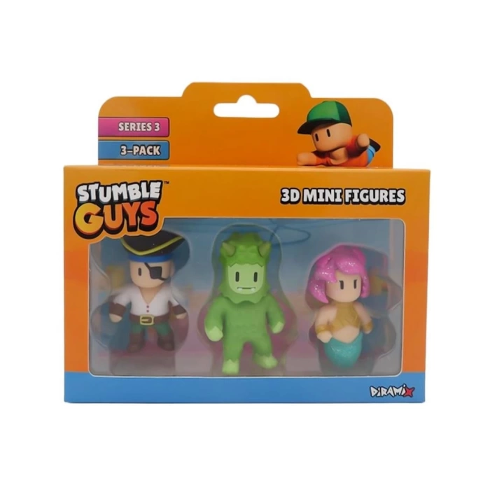 Nessiworld  TUY23000 Stumble Guys 3lü Mini Figür