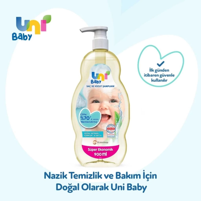 Nessiworld  Uni Baby Bebek Şampuanı 900ml