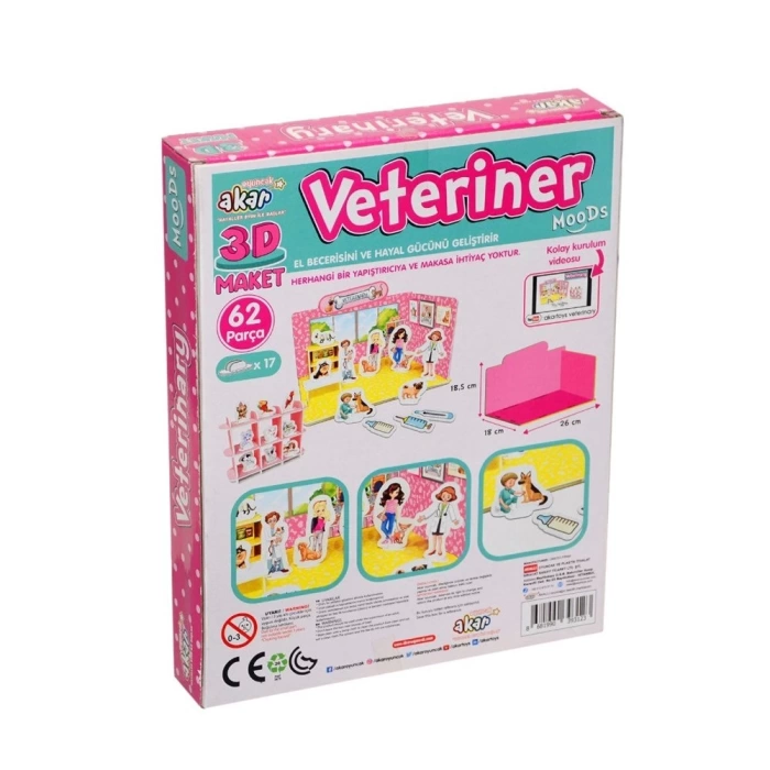 Nessiworld Veteriner Maket 3 Boyutlu Puzzle