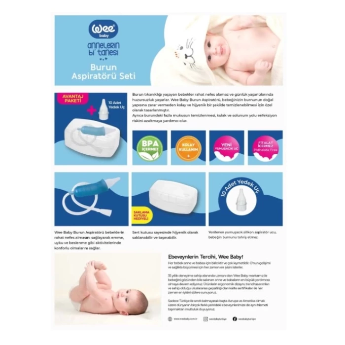 Nessiworld Wee Baby Burun Aspiratörü Seti 945