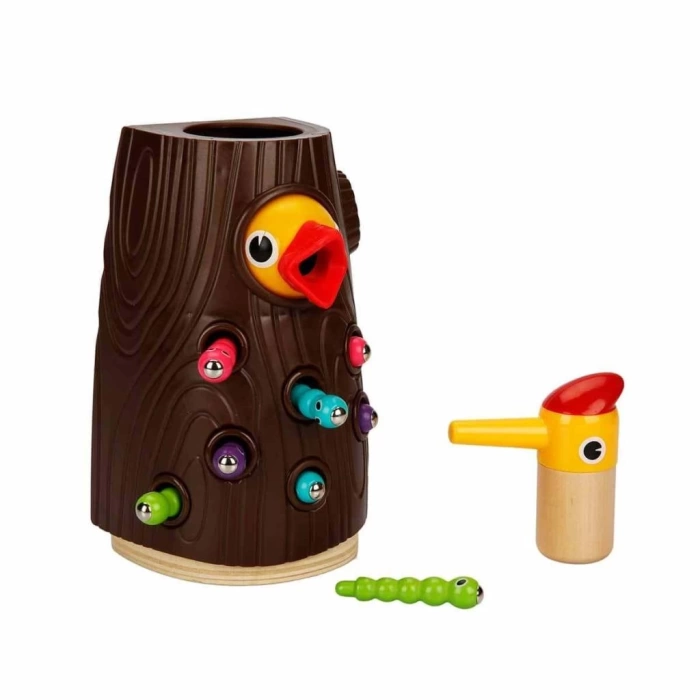 Nessiworld  Woody Manyetik Ağaçkakan Besleme Oyunu 10 Parça