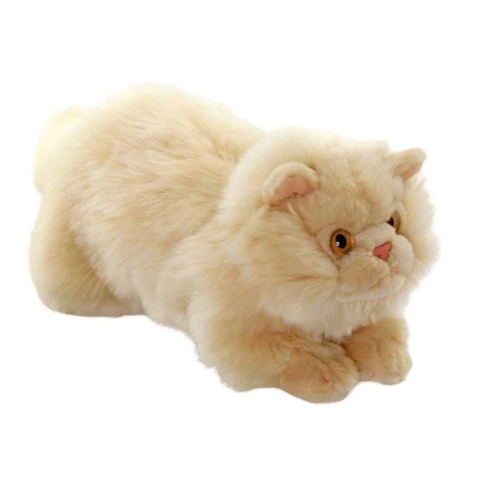 Nessiworld Yatan Peluş Krem Kedi 26 cm