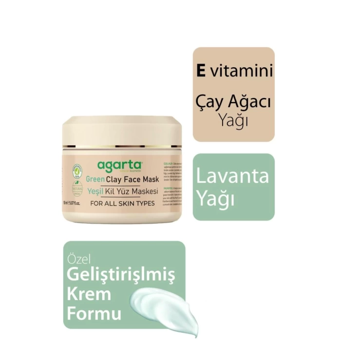Nessiworld    Yeşil Kil Yüz Maskesi 150 ml