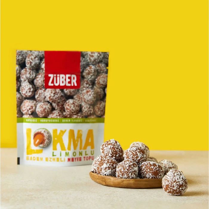Nessiworld  Züber Lokma Meyve Topu 96 Gr Limonlu Badem Ezmeli