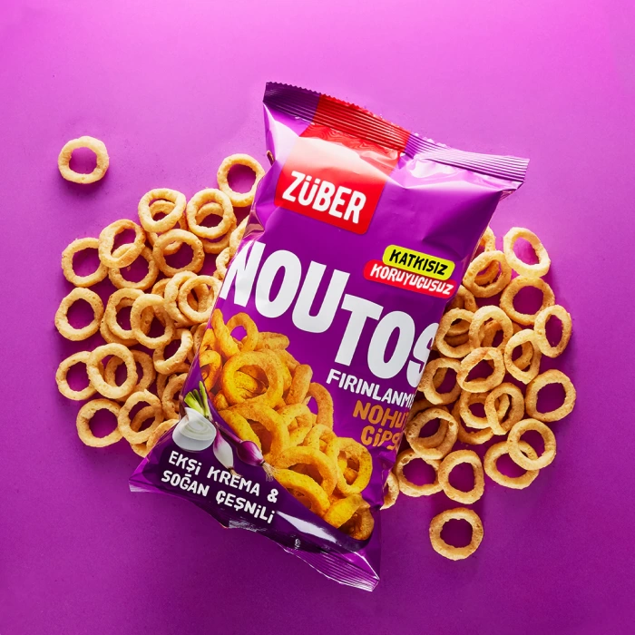 Nessiworld Züber Noutos Fırın Nohut Cipsi 55 Gr Ekşi Krema ve Soğan