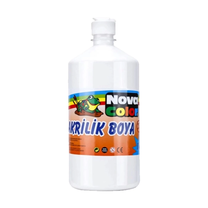 Nova Color Akrilik Boya 1 Kg Beyaz Nc-225 1