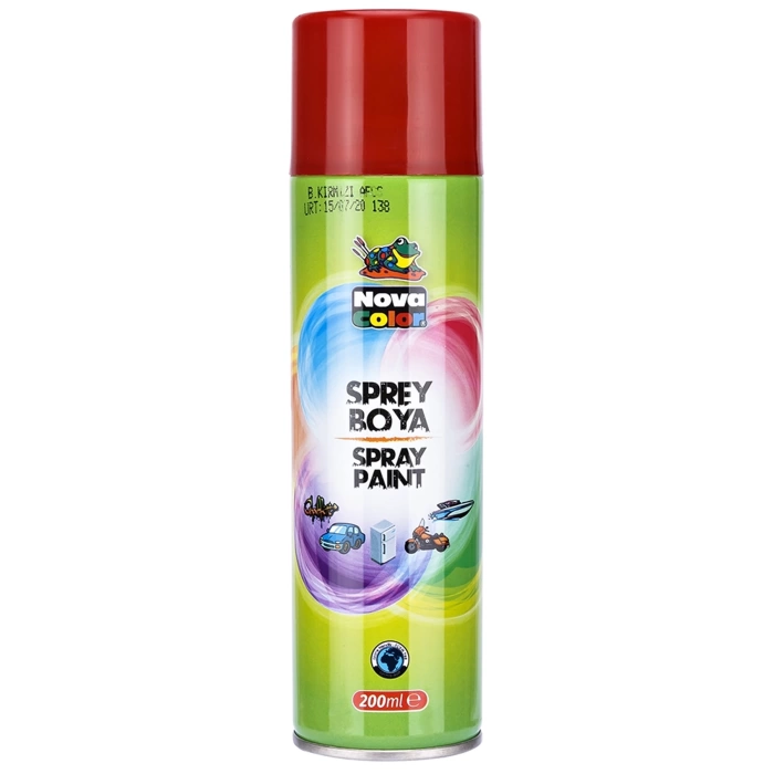 Nova Color Sprey Boya 200 Ml Kırmızı