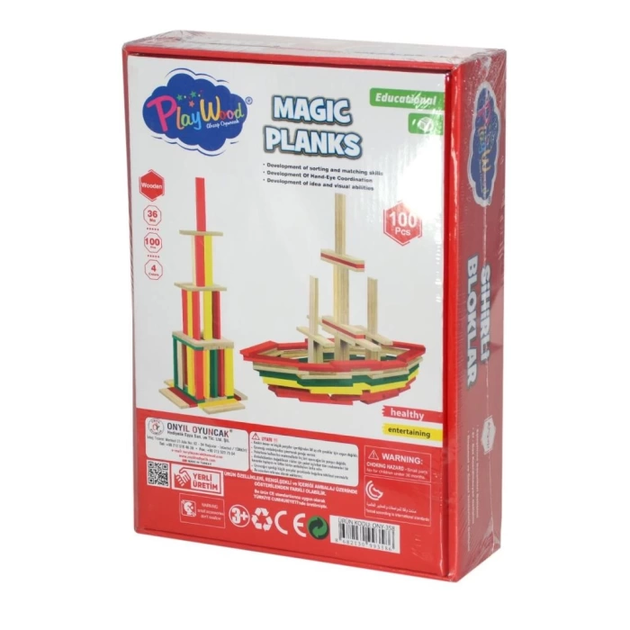 ONY-358	Ahşap 100 Parça Sihirli Bloklar