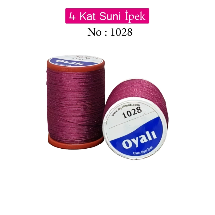Oyalı 4 Kat Suni İpek İplik İğne Oyası Boncuk İpi Tığ Oyası No:1028
